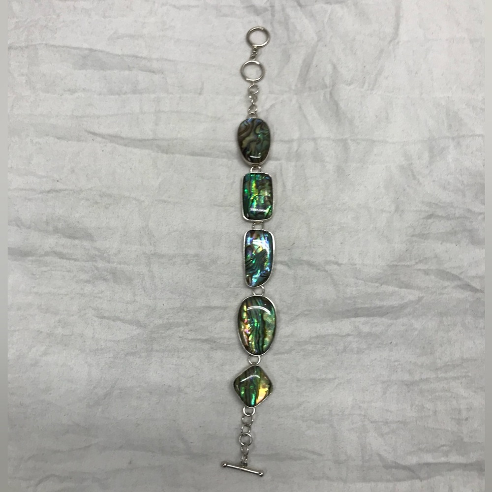 Lucas Lameth Abalone & Sterling Bracelet